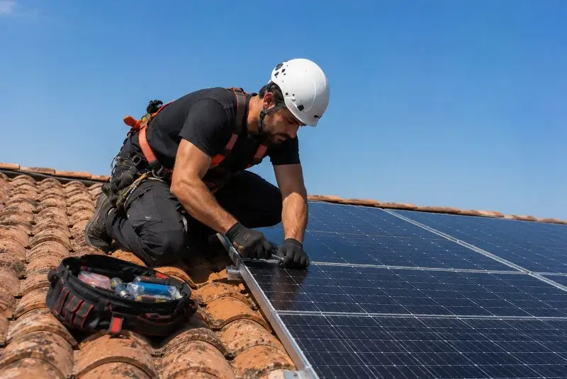 Maintenance et monitoring de panneaux solaires à Chénas